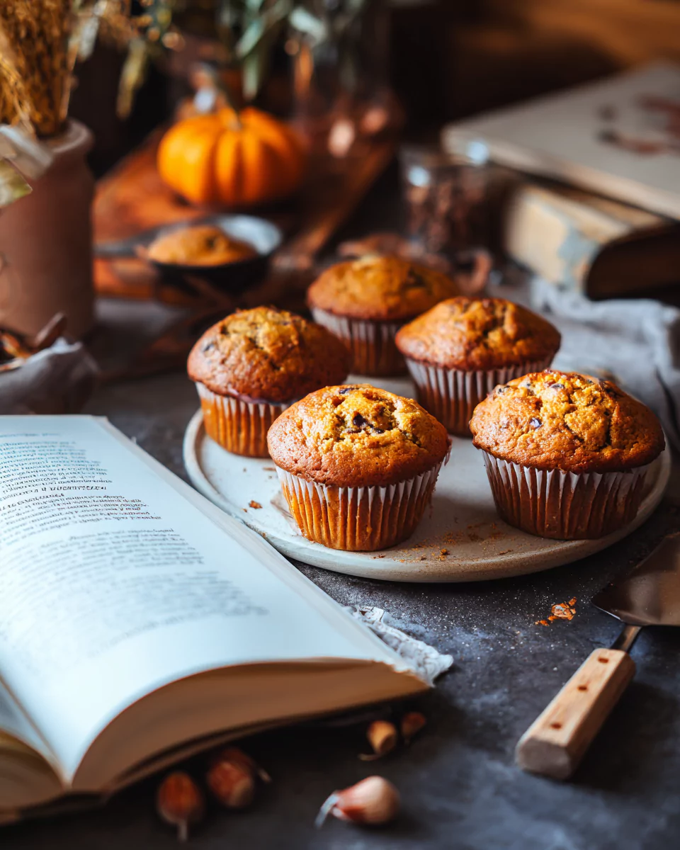 Brown Butter Pumpkin Muffins recipe card