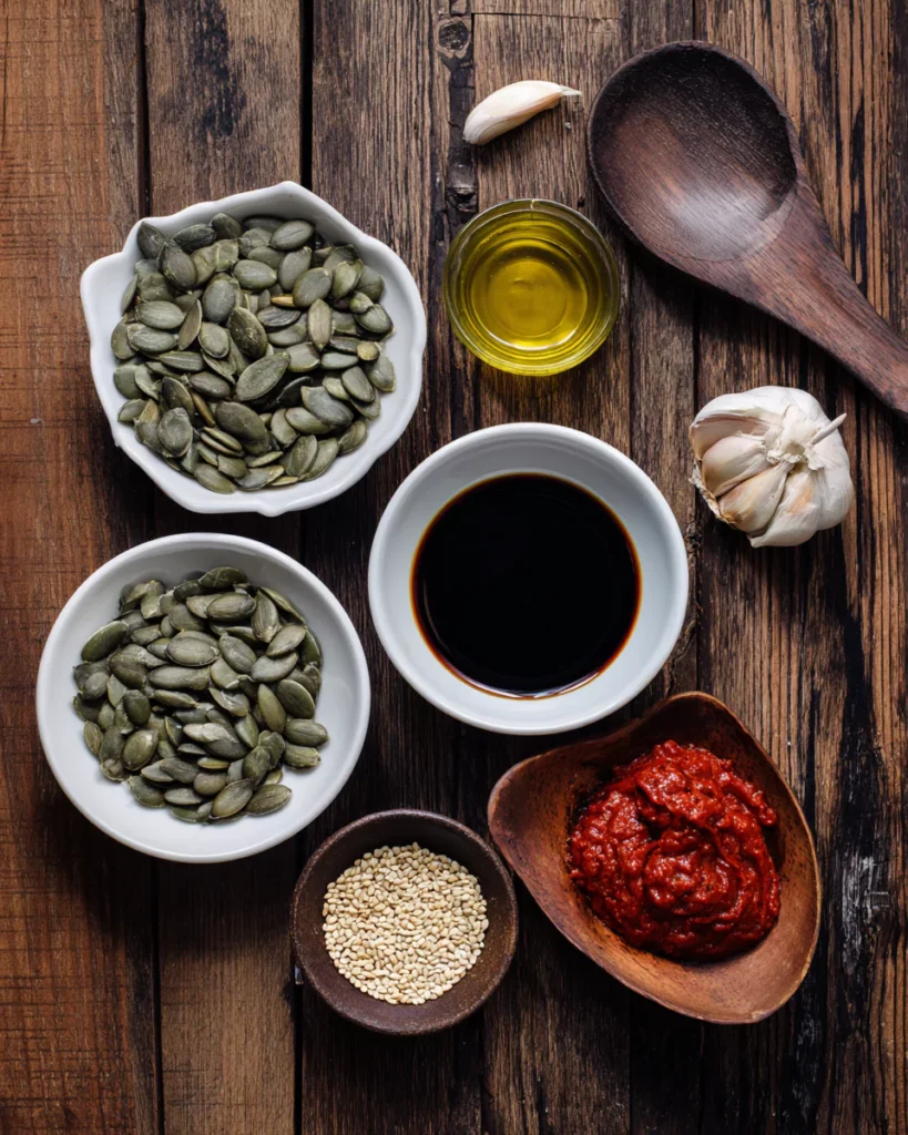 Gochujang pumpkin seeds recipe ingredients