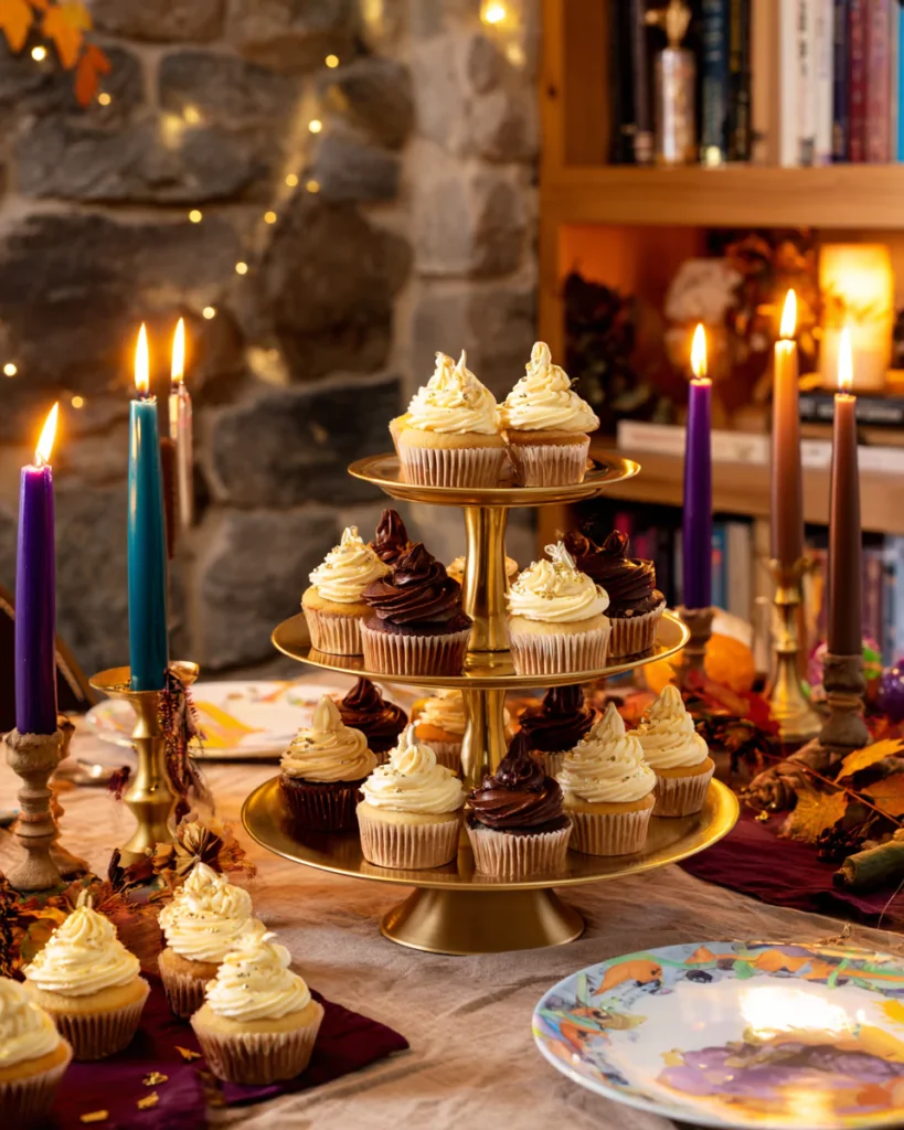 Harry Potter cupcakes party display