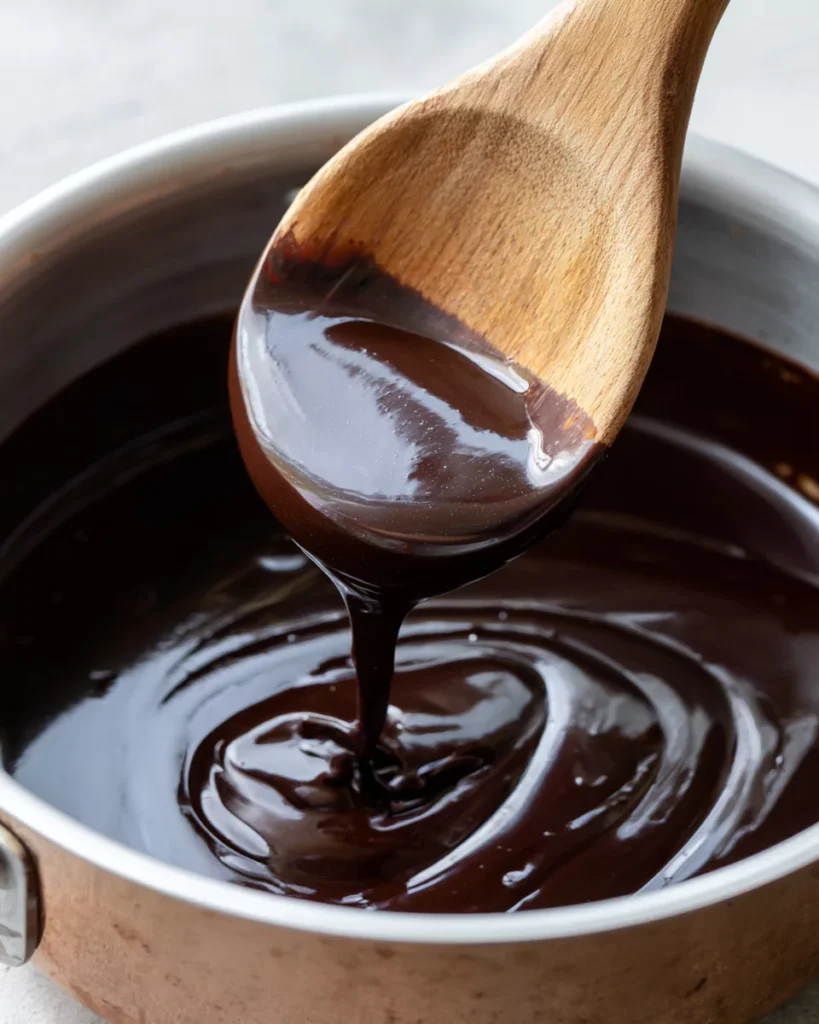 Melting dark chocolate for pumpkin seeds