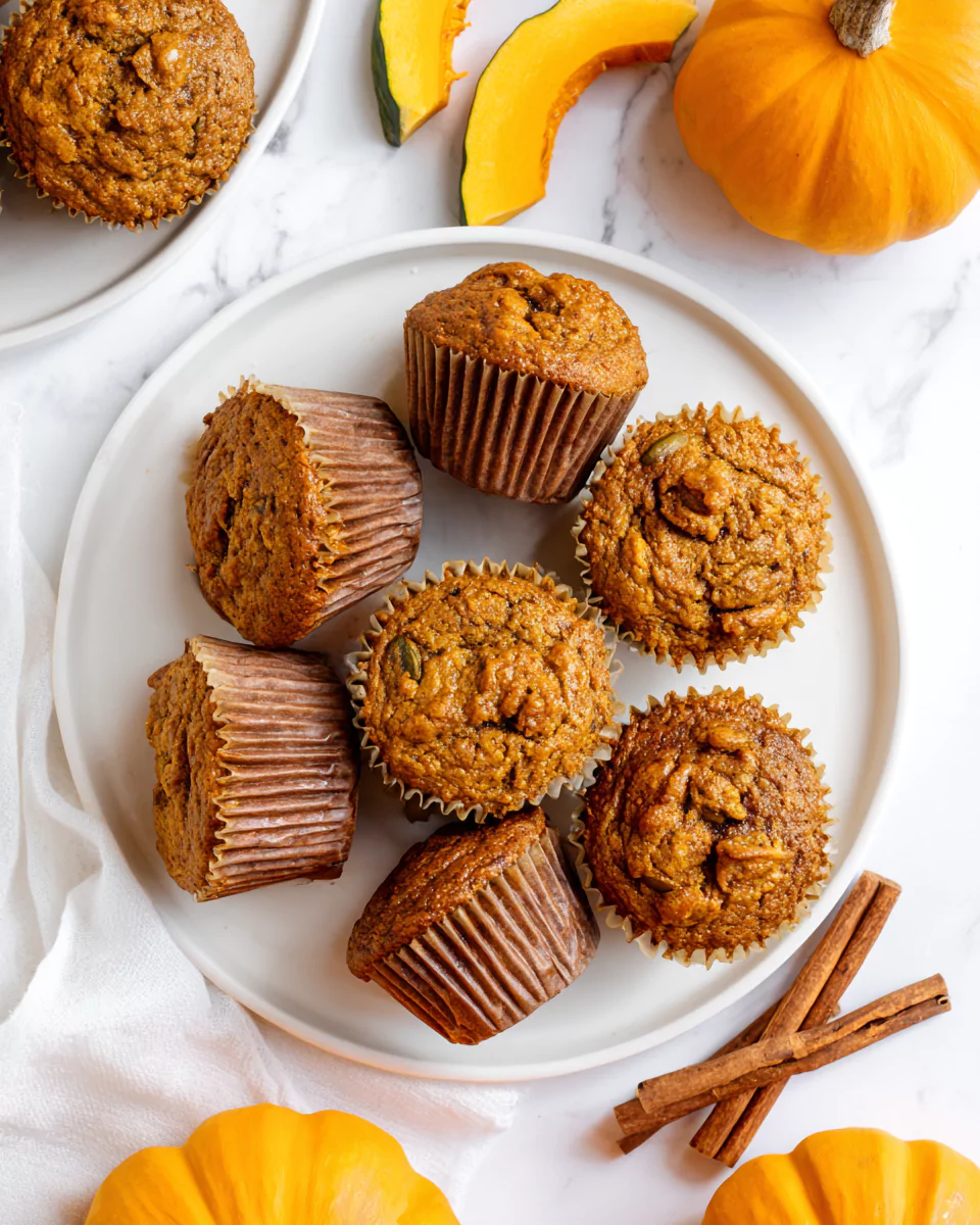 Recipe card pumpkin chai muffins