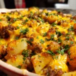Cheesy Beef Potato Casserole