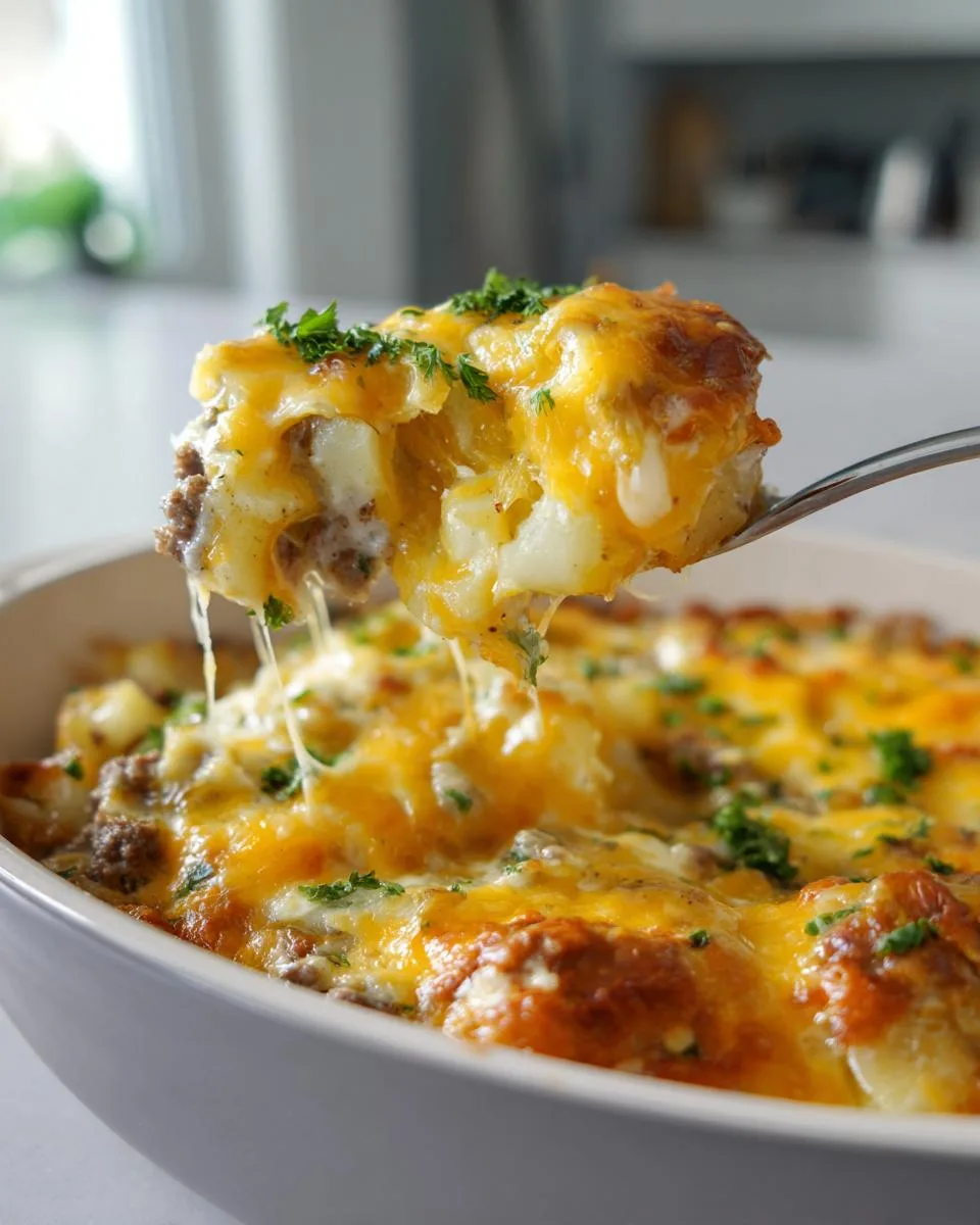 Cheesy Beef Potato Casserole - detail 2