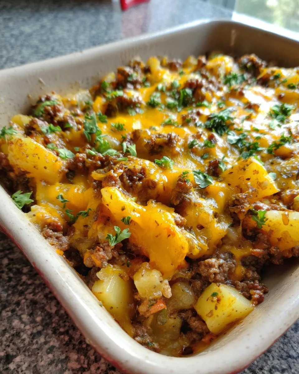 Cheesy Beef Potato Casserole - detail 3