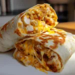 Cheesy Garlic Chicken Wraps