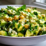 Chickpea Feta Avocado Salad