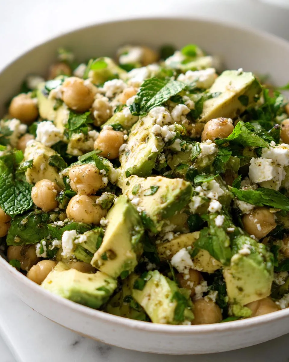 Chickpea Feta Avocado Salad - detail 2