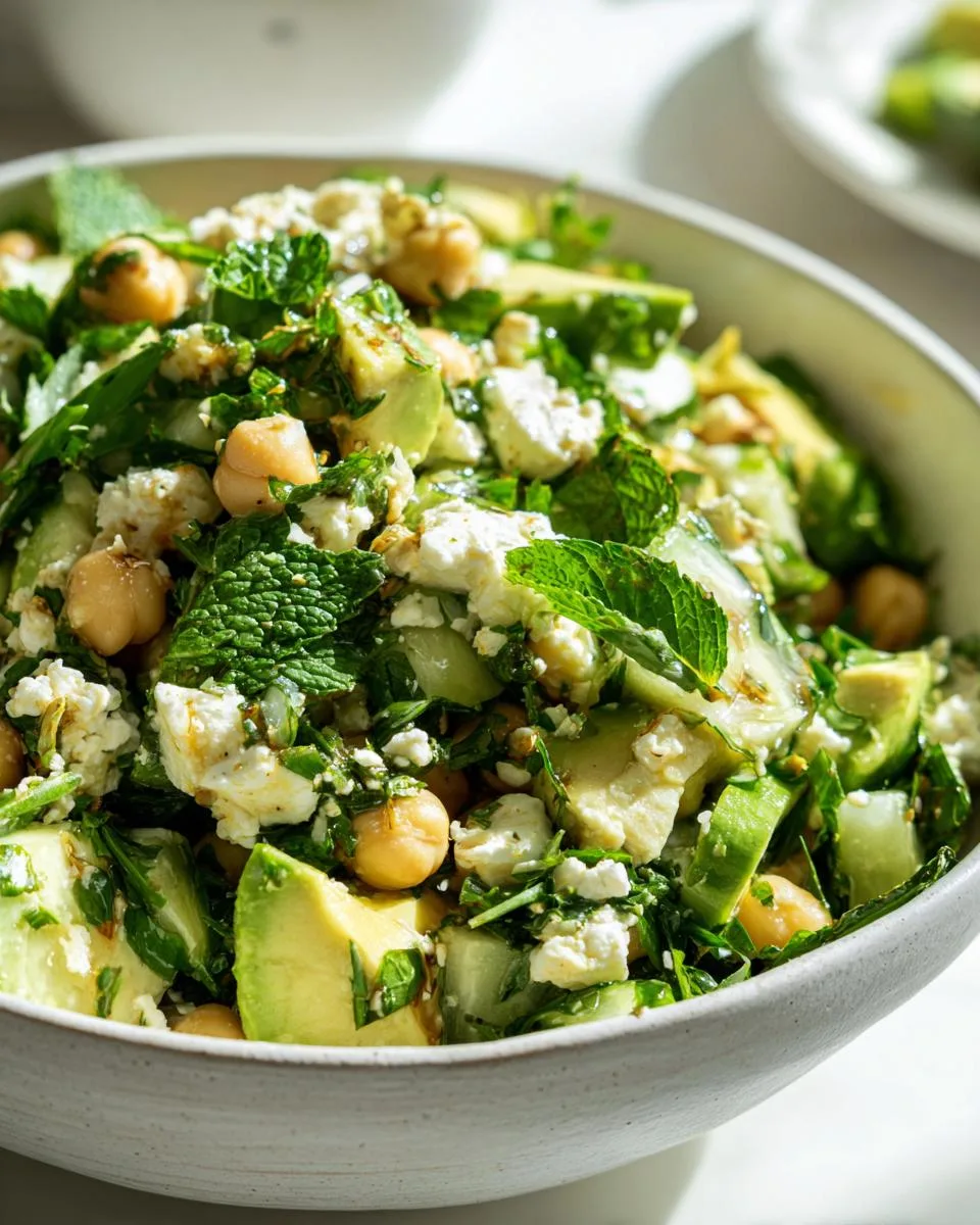 Chickpea Feta Avocado Salad - detail 3
