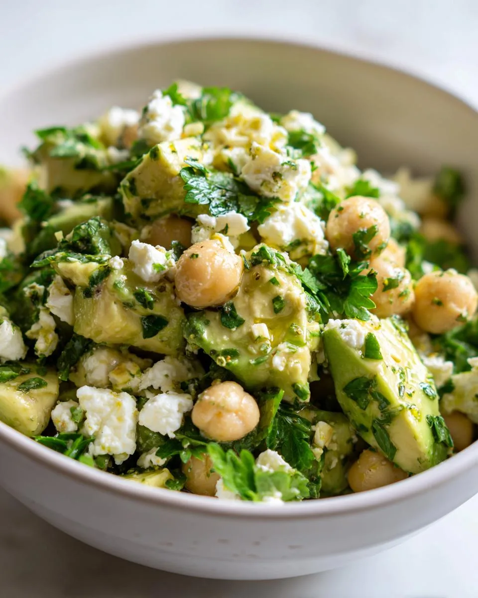 Chickpea Feta Avocado Salad - detail 4