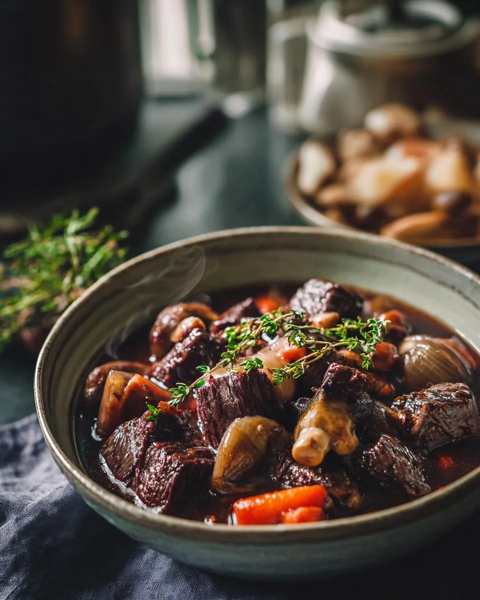 Classic Beef Bourguignon Stew - detail 2