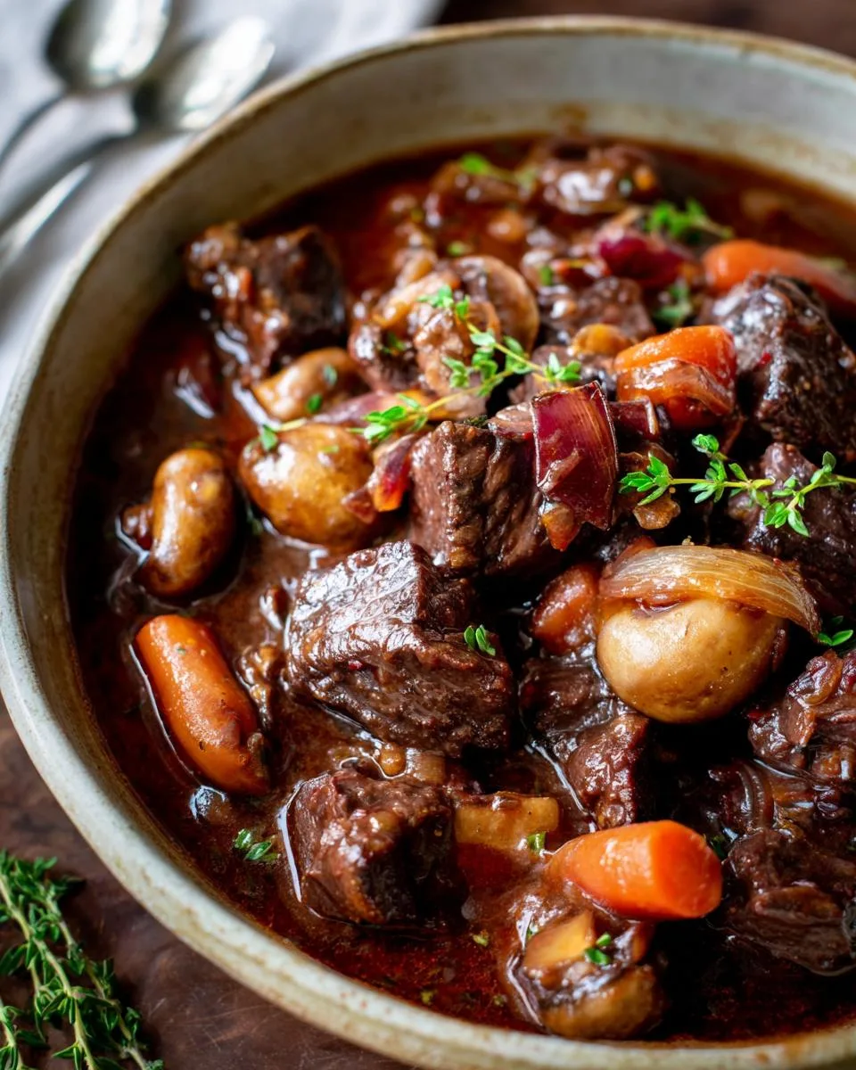 Classic Beef Bourguignon Stew - detail 5