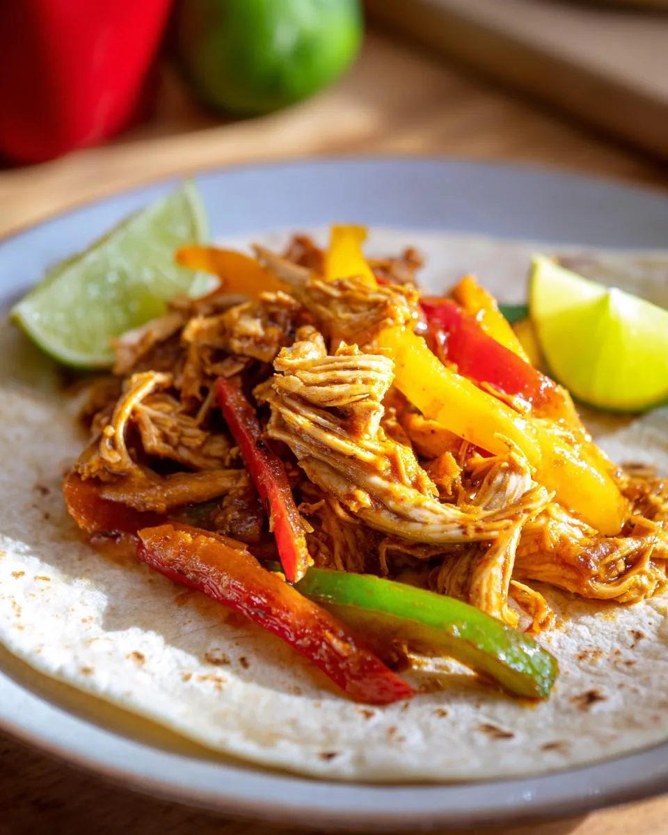Crock Pot Chicken Fajitas - detail 4