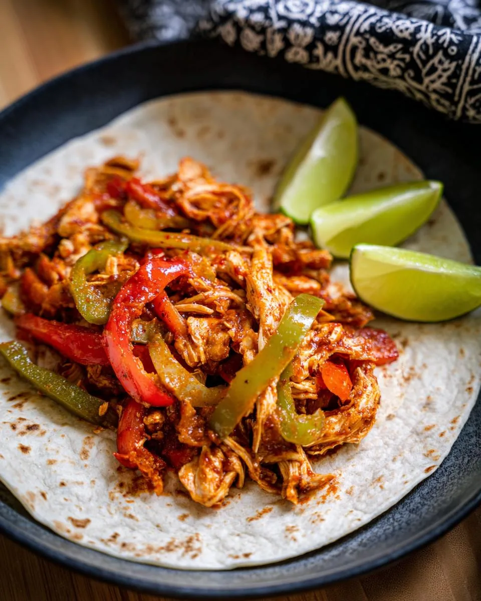 Crock Pot Chicken Fajitas - detail 5