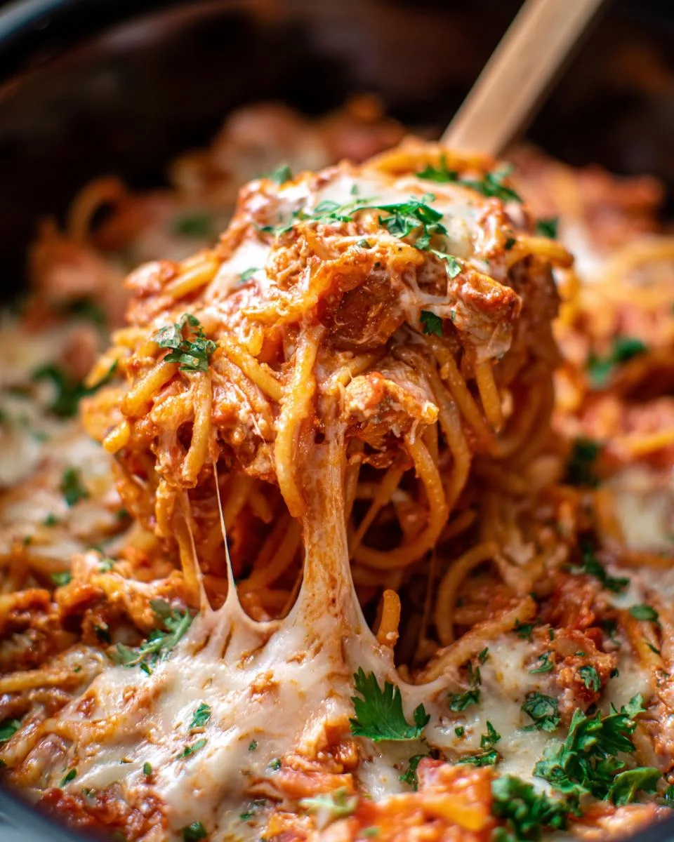 Crock Pot Million Dollar Spaghetti - detail 2