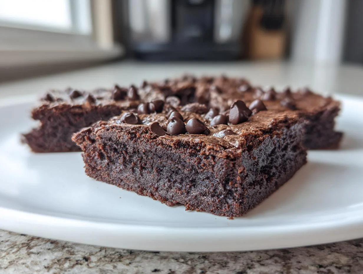 Moist 35-Minute Easy Zero Sugar Brownies with Greek Yogurt