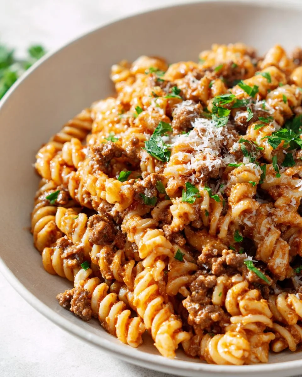 Garlic Parmesan Beef Rotini - detail 2