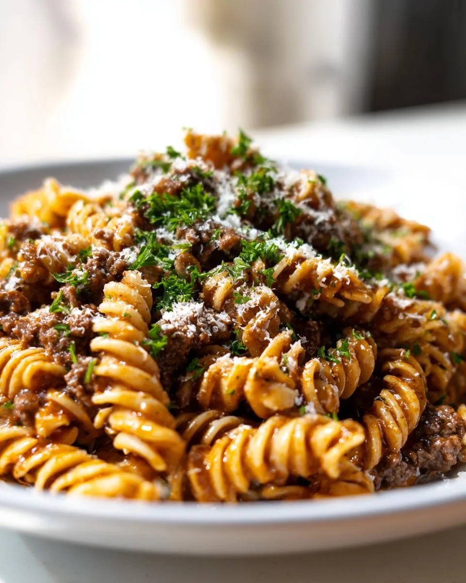 Garlic Parmesan Beef Rotini - detail 3