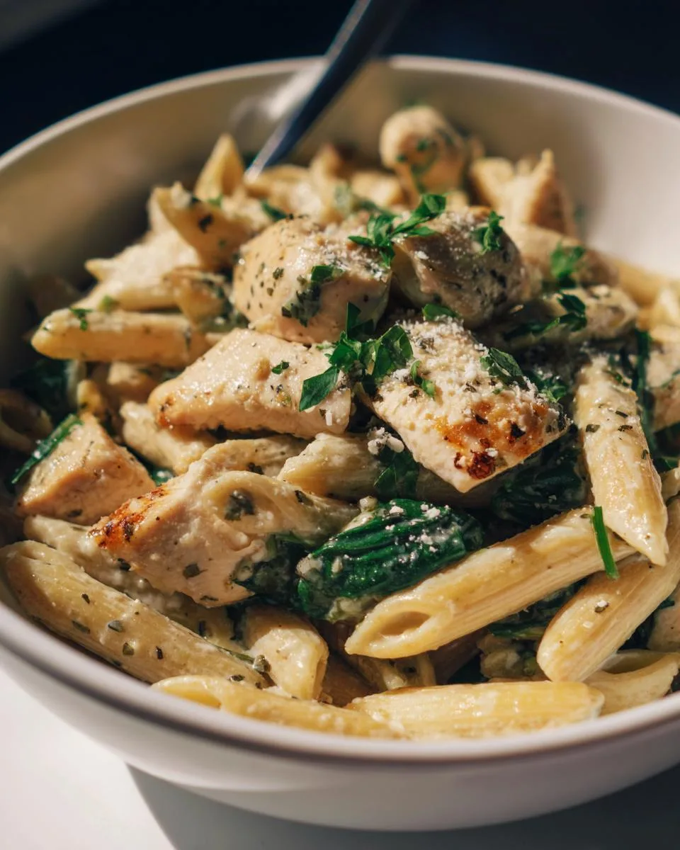 Garlic Parmesan Chicken Pasta - detail 2