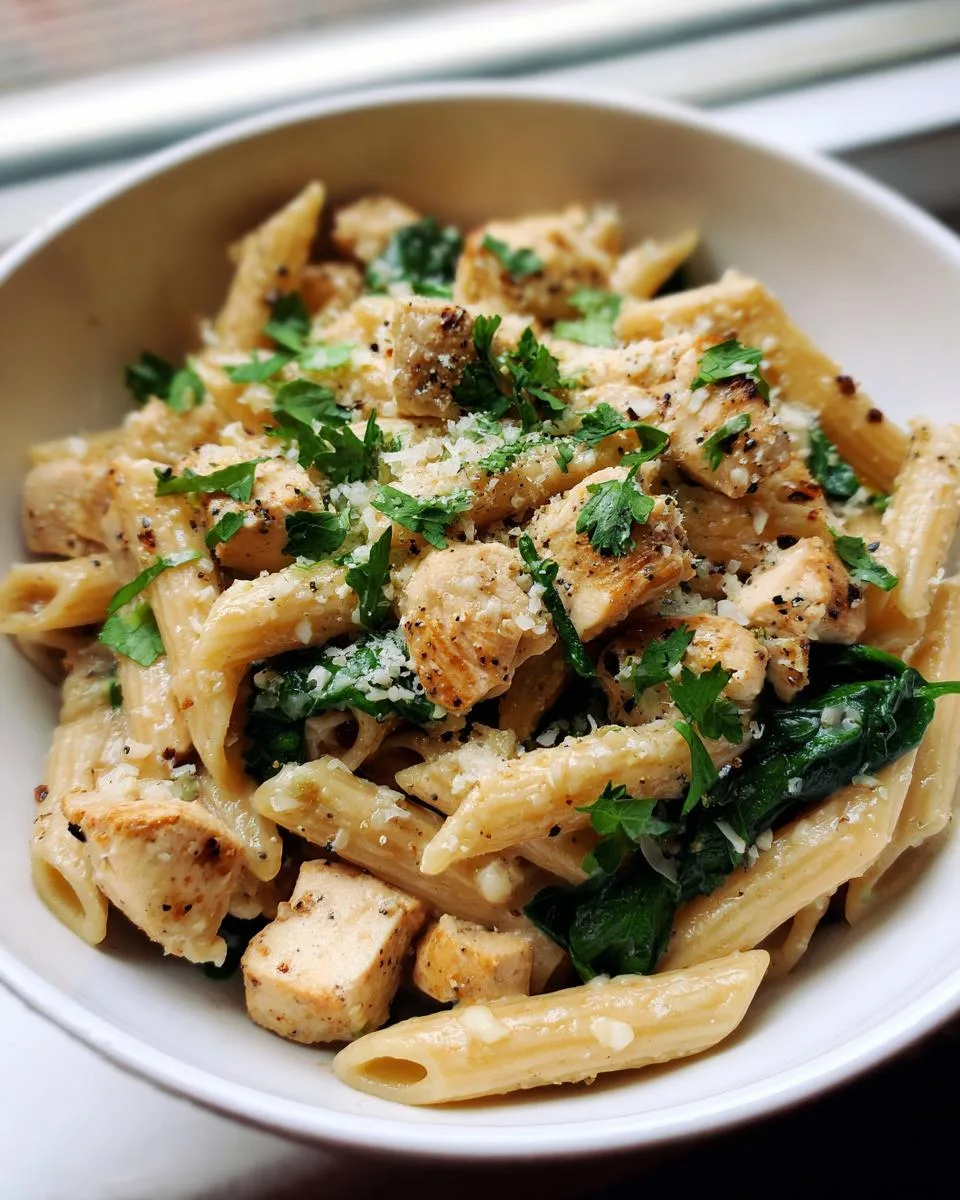 Garlic Parmesan Chicken Pasta - detail 3