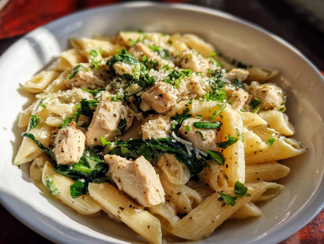 Irresistible 30-Minute Garlic Parmesan Chicken Pasta Magic