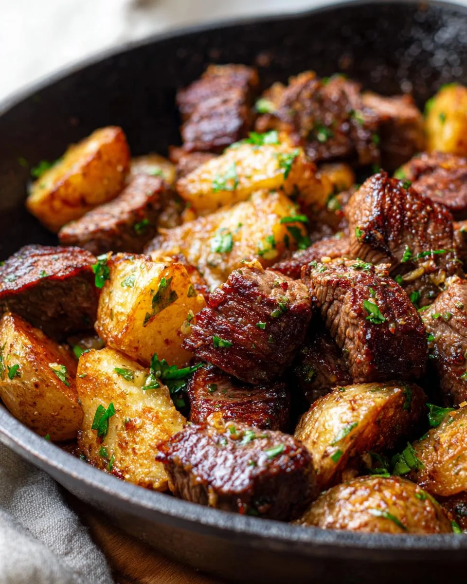 Garlic Steak Bites Potatoes - detail 2