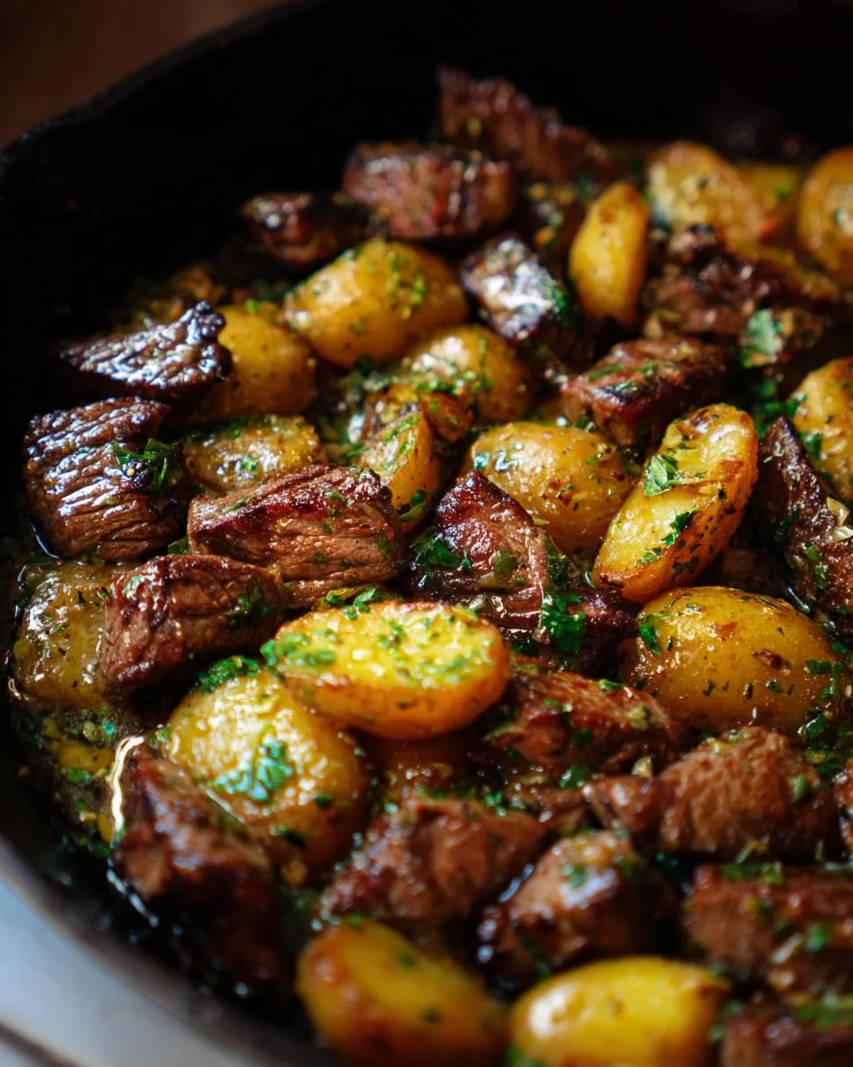 Garlic Steak Bites Potatoes - detail 4