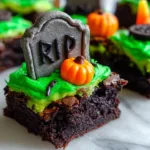 Graveyard Halloween Brownies