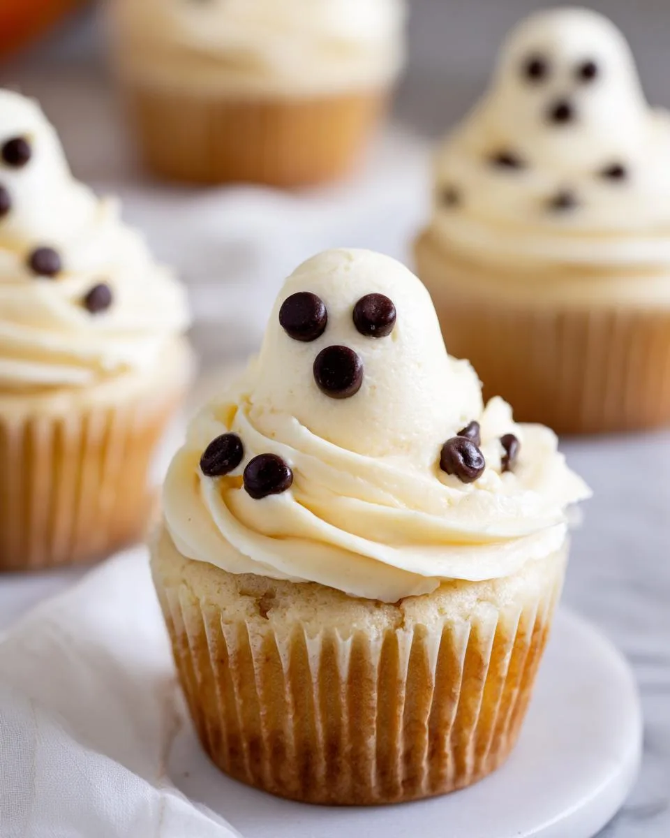 Halloween Ghost Cupcakes - detail 1