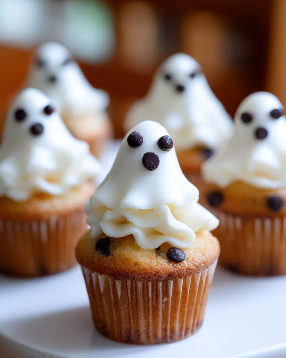 Halloween Ghost Cupcakes - detail 2