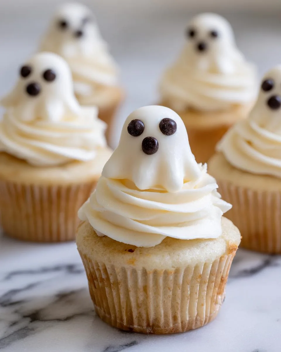Halloween Ghost Cupcakes - detail 3