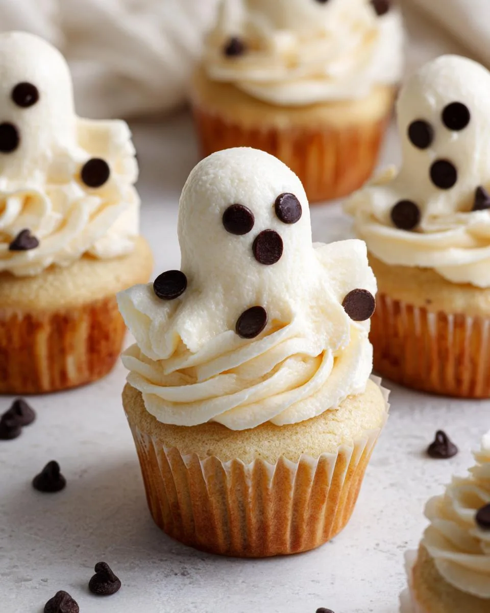 Halloween Ghost Cupcakes - detail 4