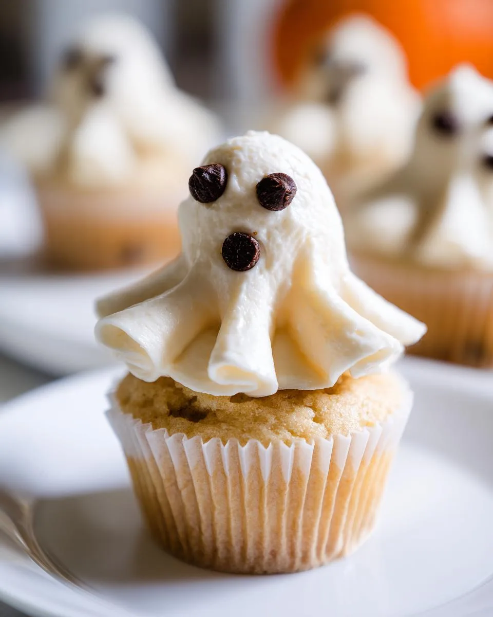 Halloween Ghost Cupcakes - detail 5