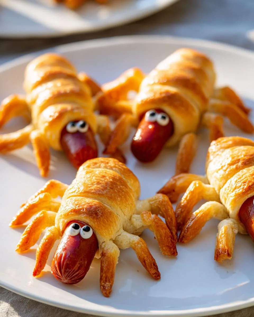 Halloween Hot Dog Spiders - detail 1