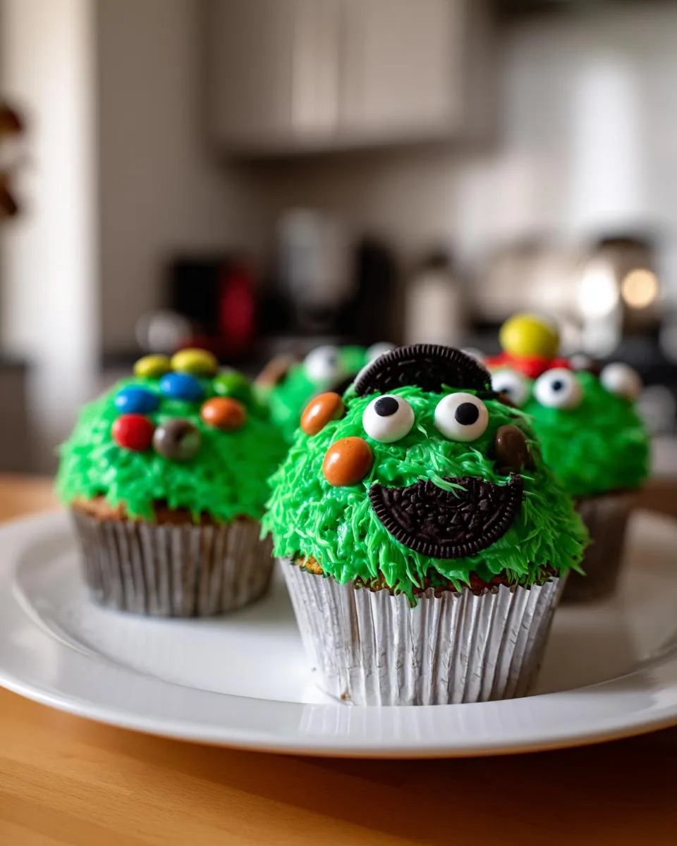 Halloween Monster Cupcakes - detail 2