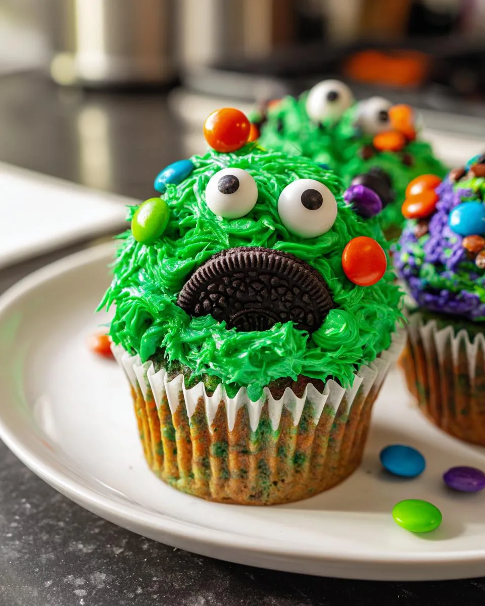 Halloween Monster Cupcakes - detail 3