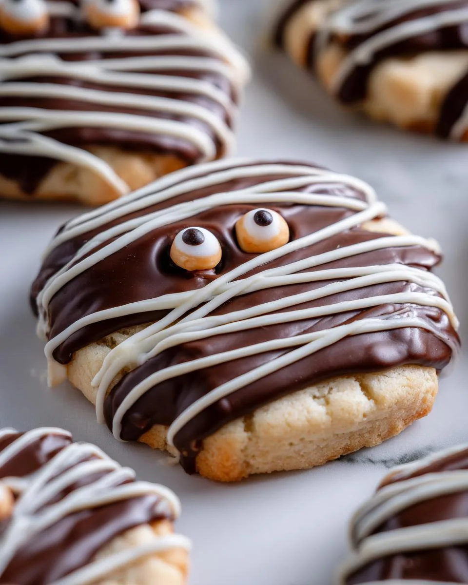 Halloween Mummy Shortbread cookies - detail 3