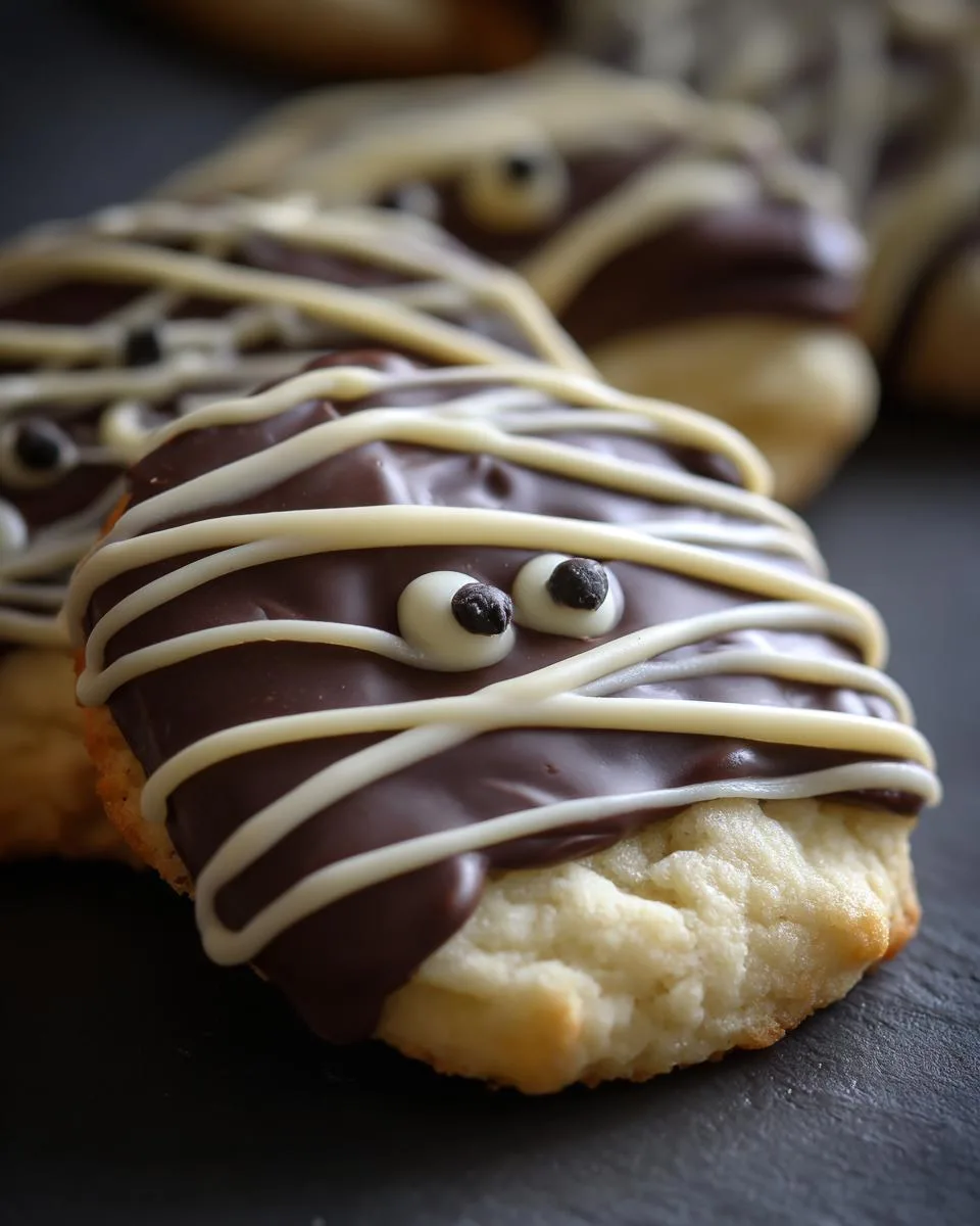 Halloween Mummy Shortbread cookies - detail 4