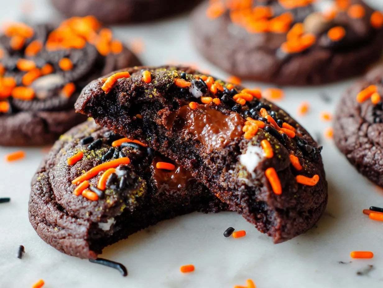 Halloween Oreo Stuffed Chocolate Cookies – 9 Epic Bites of Joy