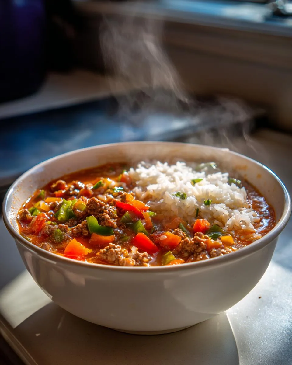 High Protein Stuffed Pepper Soup - detail 4