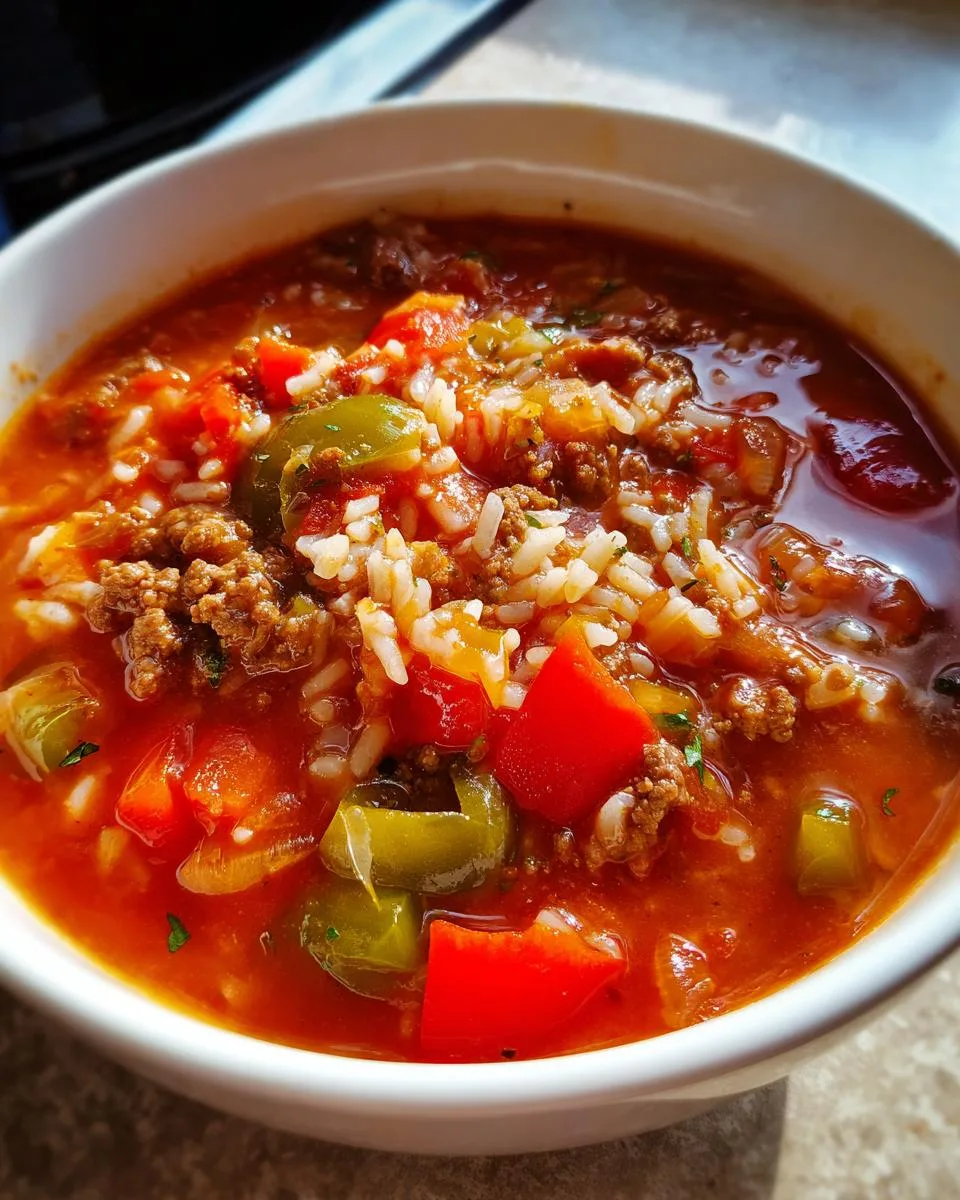 High Protein Stuffed Pepper Soup - detail 5