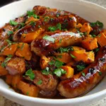 Honey Garlic Sausage Sweet Potatoes