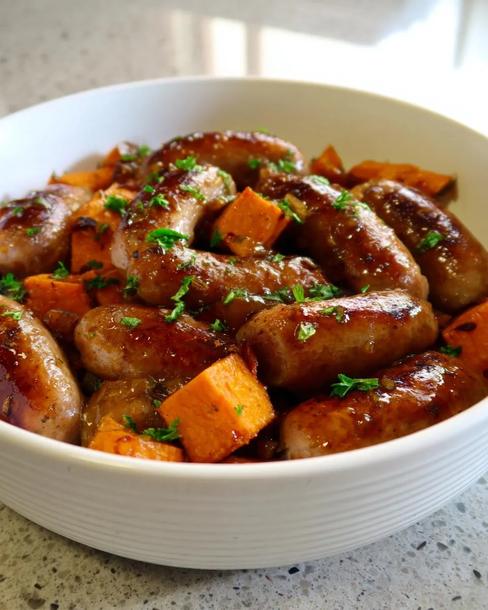 Honey Garlic Sausage Sweet Potatoes - detail 3