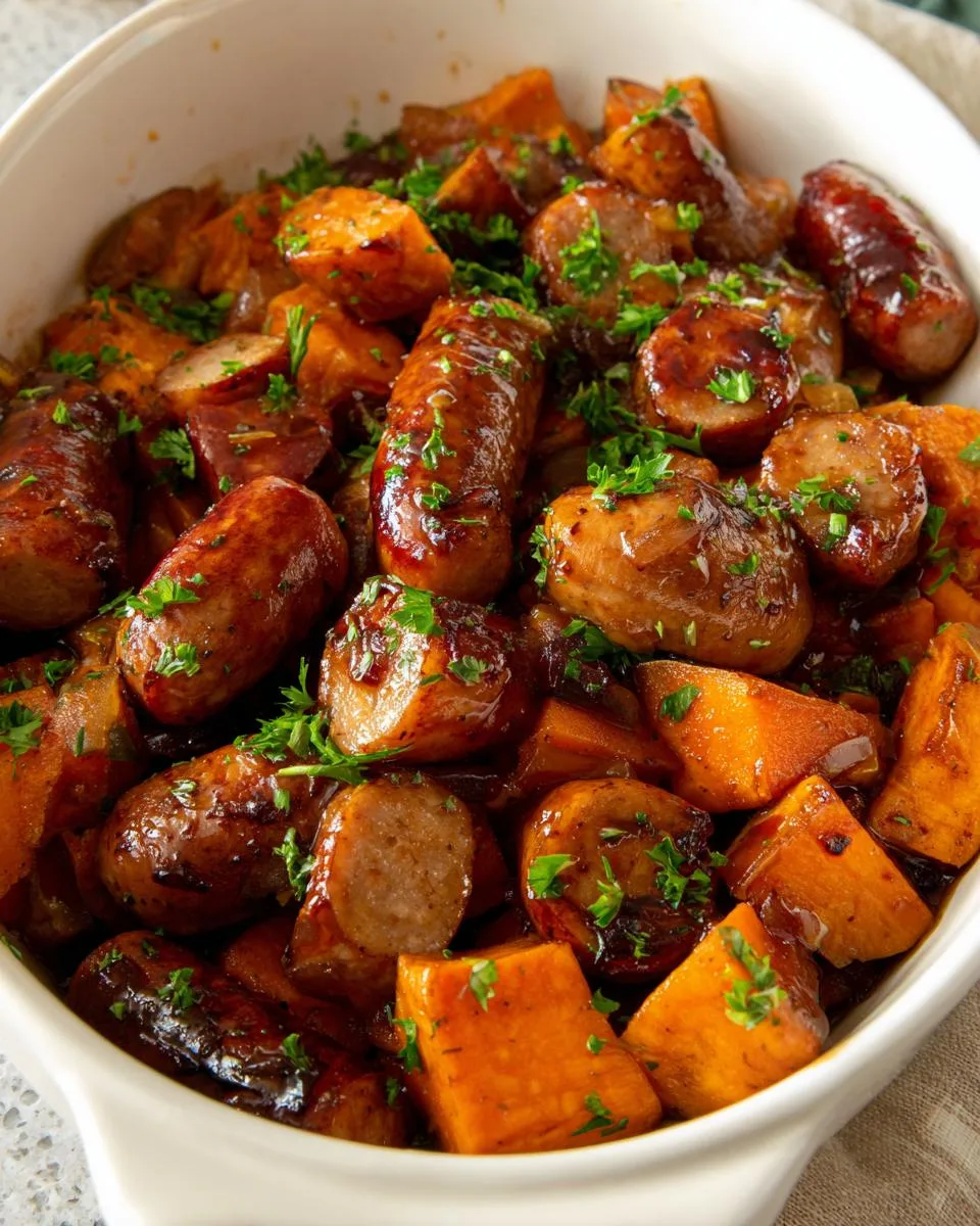 Honey Garlic Sausage Sweet Potatoes - detail 4