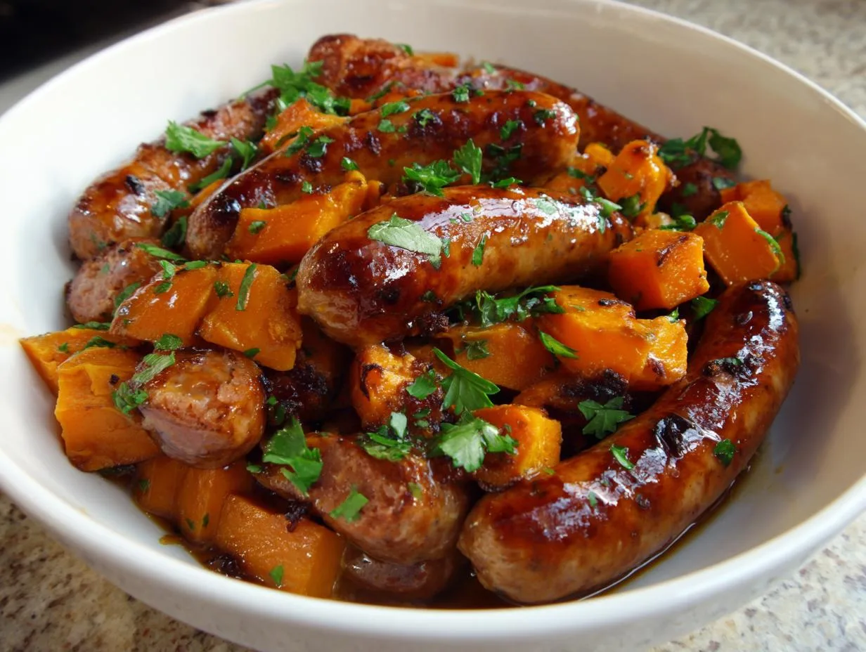 Honey Garlic Sausage Sweet Potatoes: 30-Minute Flavor Bomb