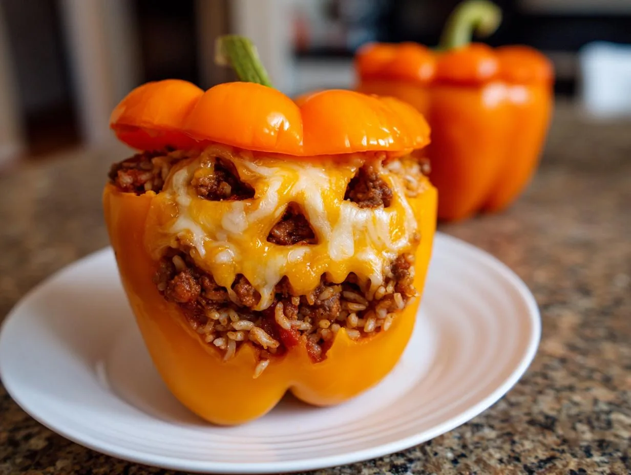 5-Star Jack-O-Lantern Stuffed Bell Peppers Your Family Will Devour