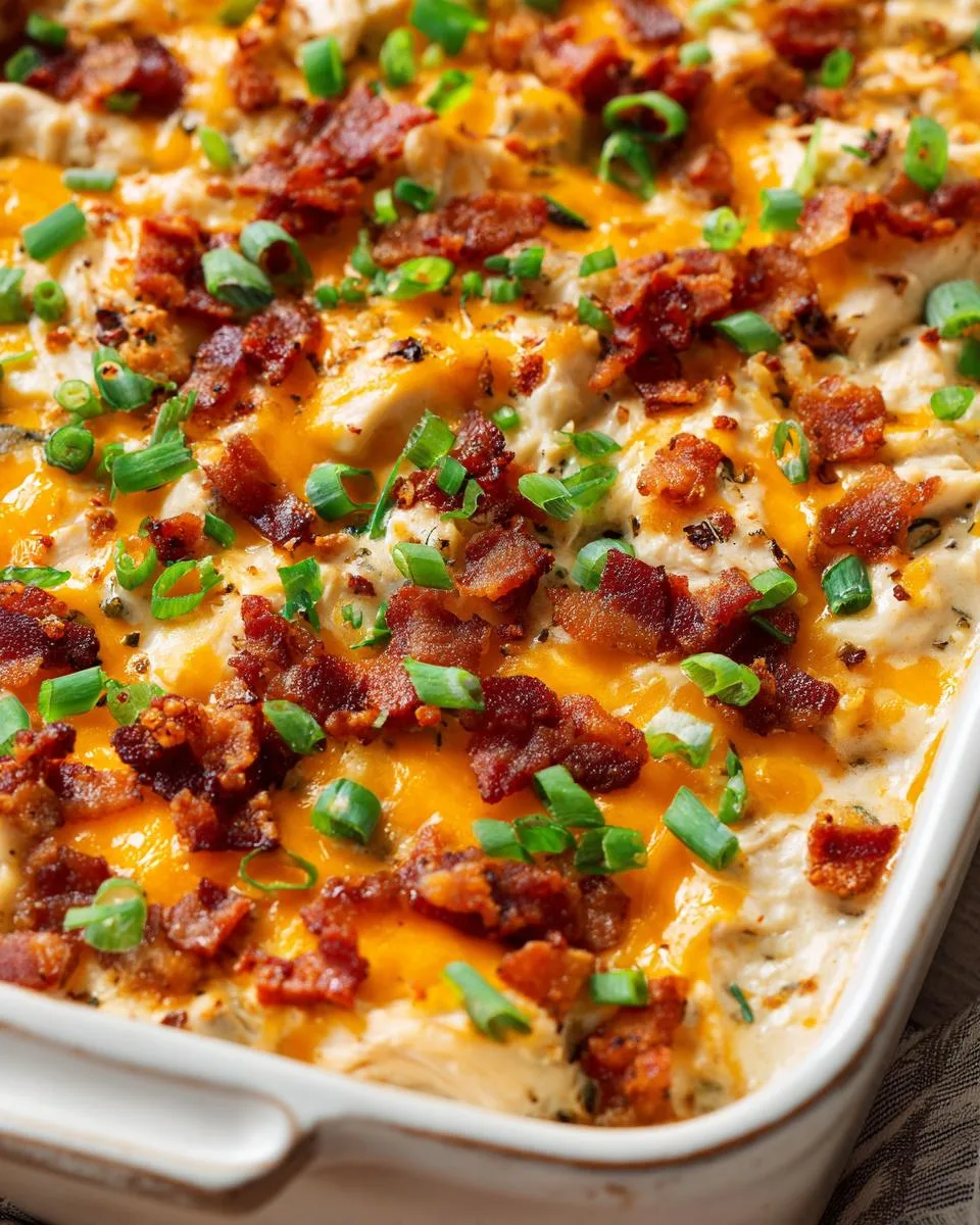 Keto Chicken Bacon Ranch Casserole - detail 2