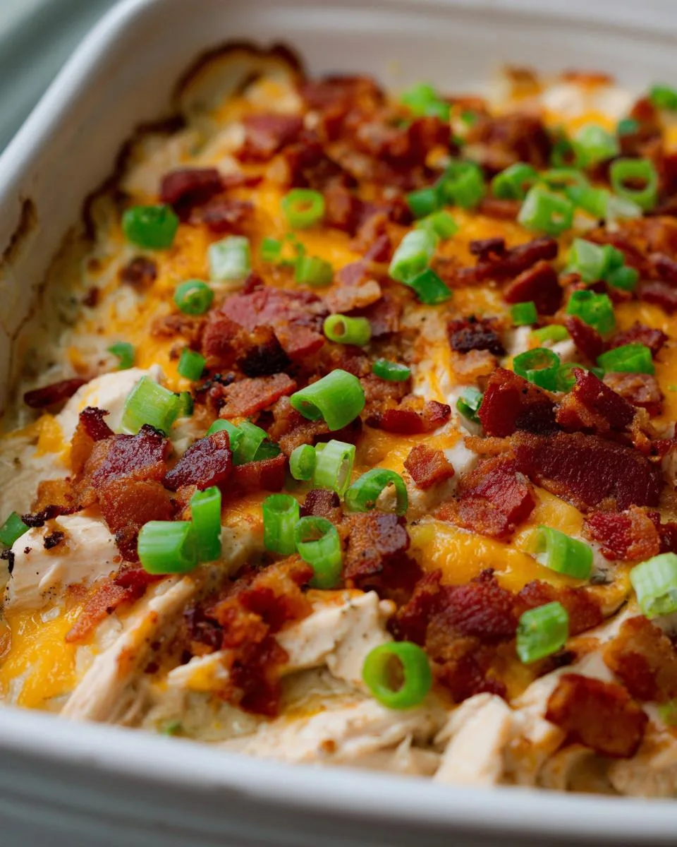 Keto Chicken Bacon Ranch Casserole - detail 3