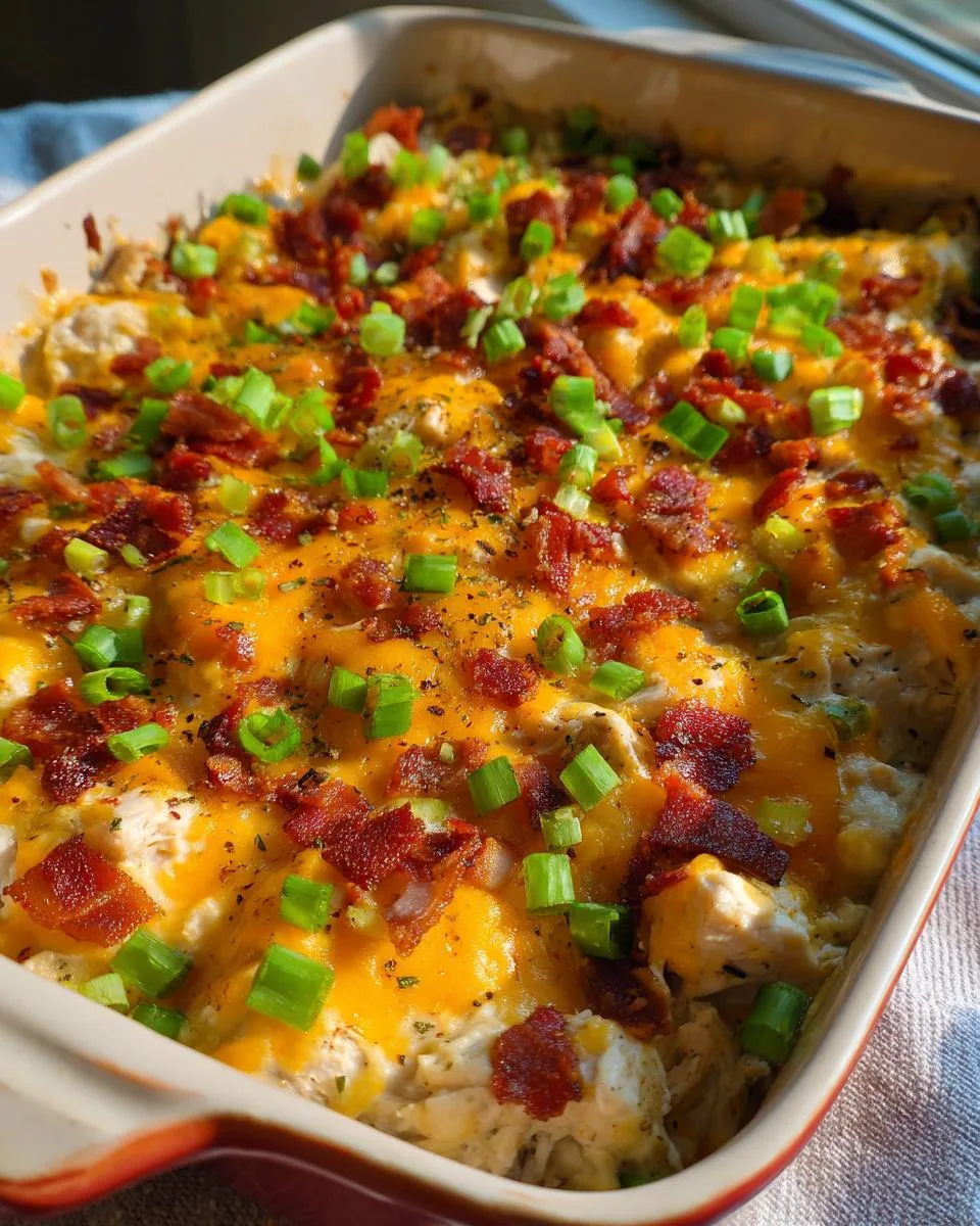 Keto Chicken Bacon Ranch Casserole - detail 4