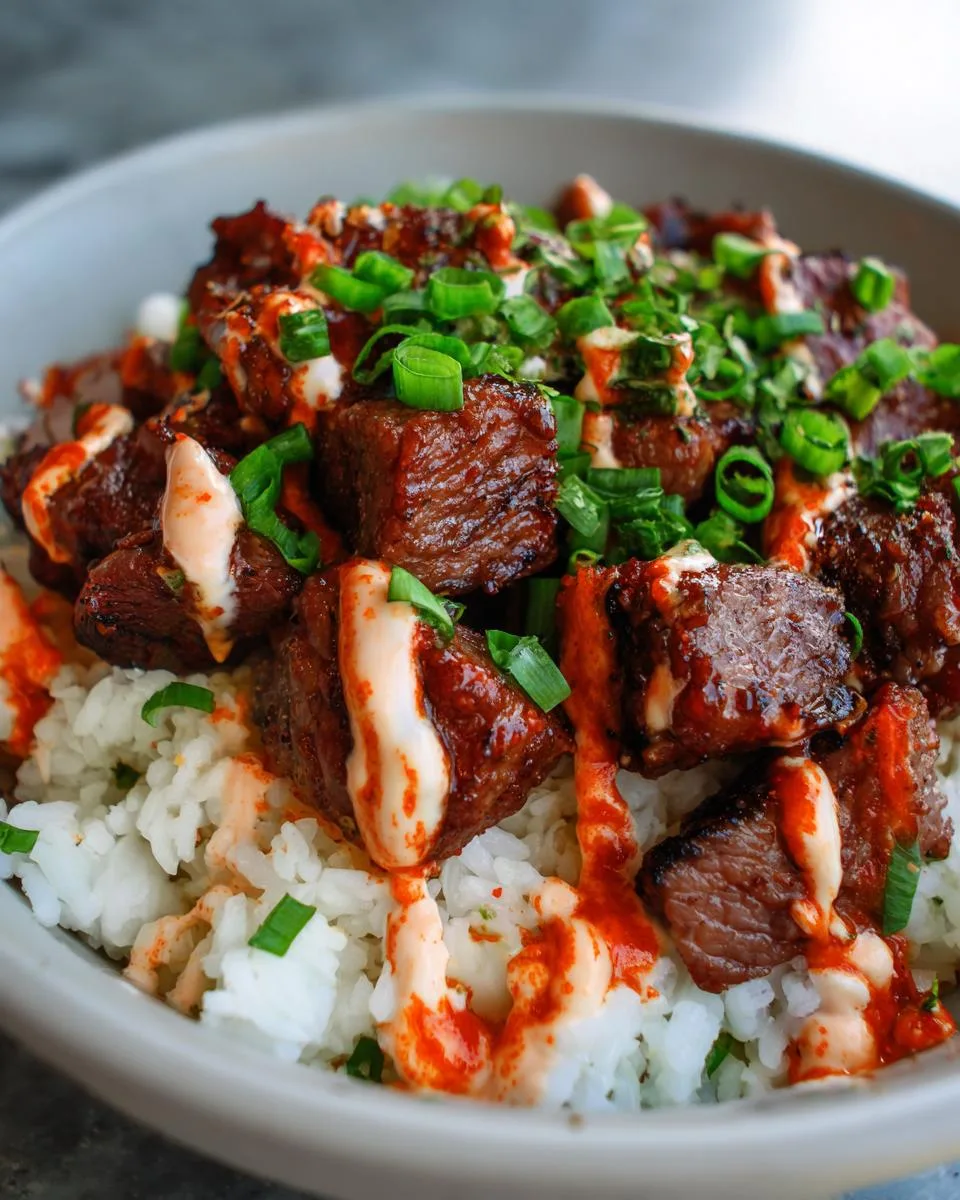 Korean BBQ Steak Bowls - detail 1