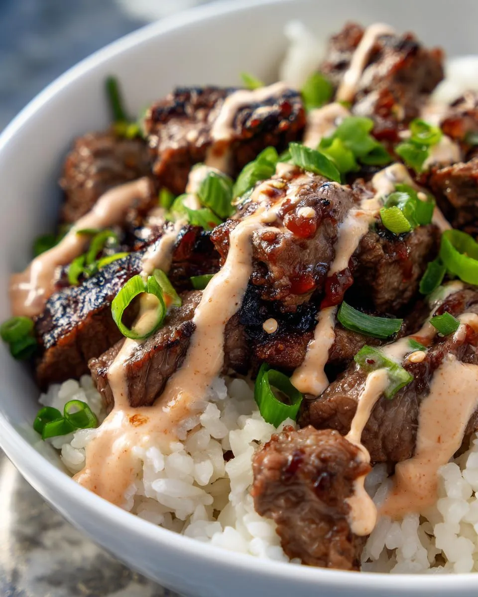 Korean BBQ Steak Bowls - detail 3